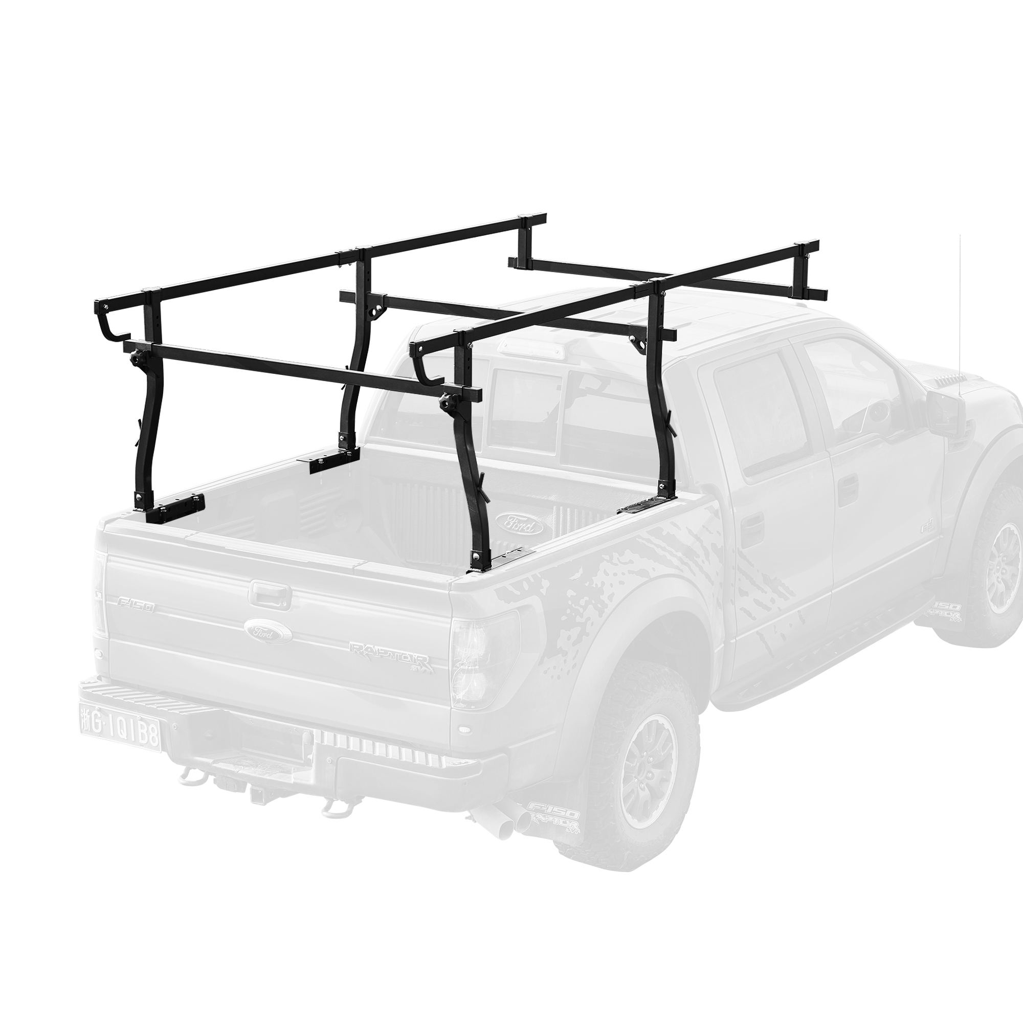 PoleStar Truck Bed Ladder Rack — 1000-Lb. Capacity, Holds 3 Ladders, Alloy Steel